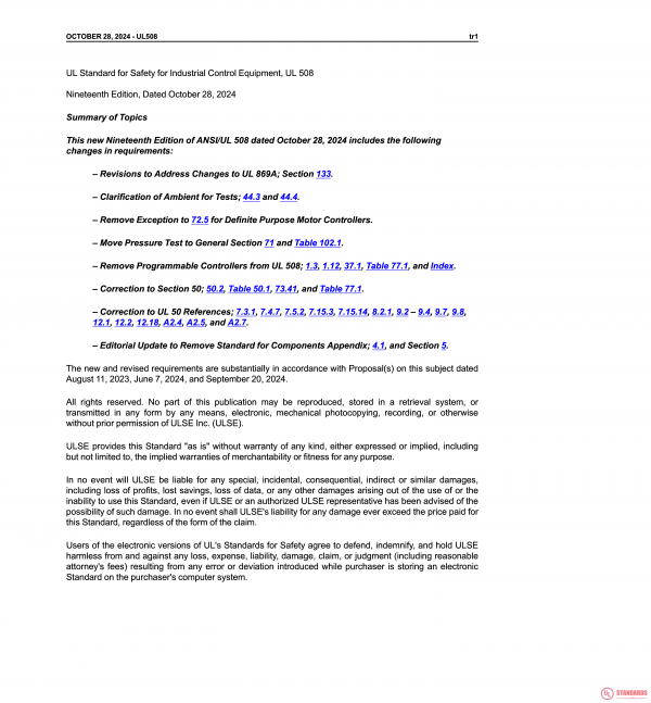 UL 508 PDF UL 508 PDF